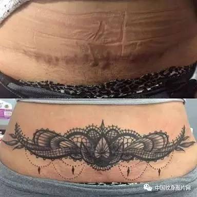 纹身素材:性感小腹纹身