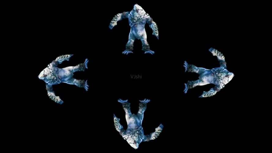 3d全息投影360度创意vr视频素材