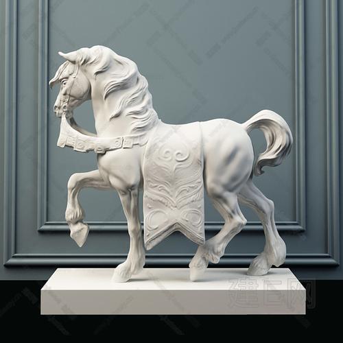 雕塑宫马