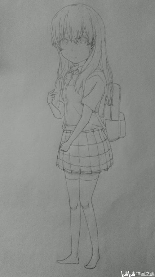 零基础菜鸟自动铅笔绘画——西宫硝子