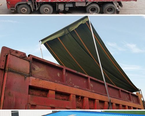 自卸车环保盖自动篷布后八轮电动篷布环保盖自动盖卷篷式