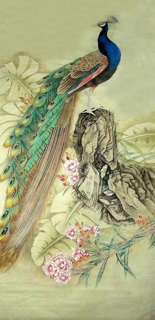 花鸟工笔画,请您欣赏