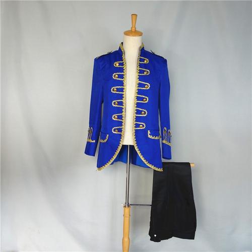 欧洲中世纪服装男欧式装贵族王子礼服大小码舞台话剧出租 白色王子