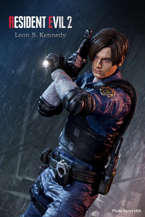生化危机2重置典藏版手办 里昂肯尼迪