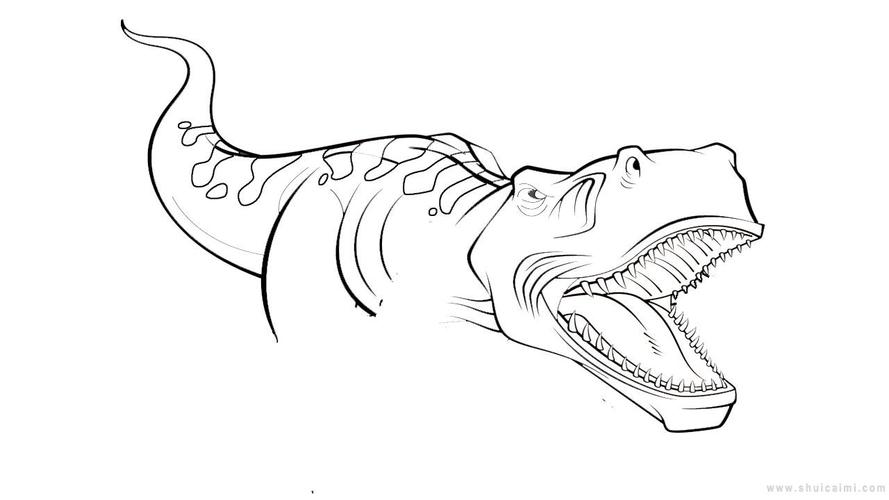 霸王龙简笔画怎么画霸王龙简笔画好看