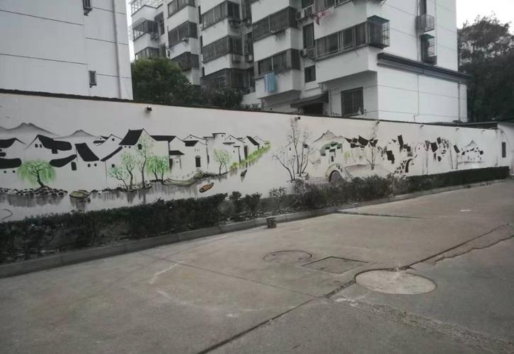 苏州市姑苏区万年社区室外手绘墙画_美之忆墙绘_宿城