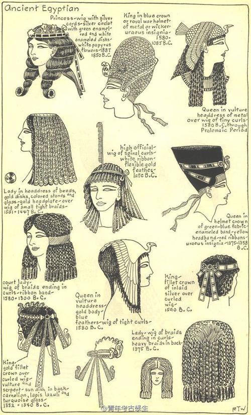 古埃及冠与皇家发式