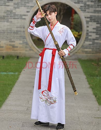 汉服明制男春夏装改良古风男士仙气古装侠客书生中国风 款式九白色