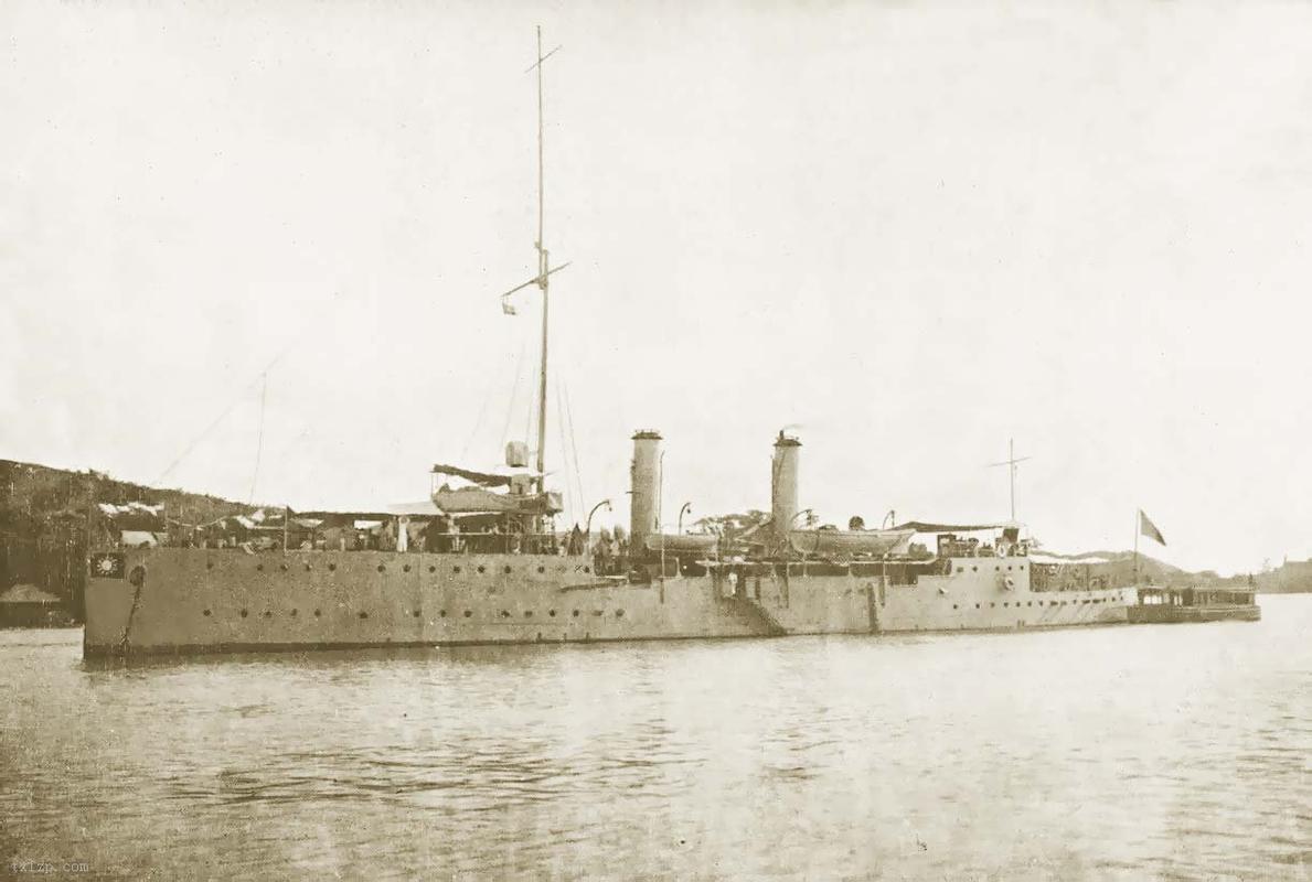 中山舰老照片见证了中国近代诸多重大历史事件