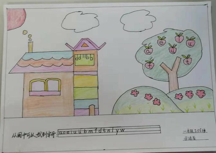 快乐学拼音画报～～ 一年级258班语文创意作业