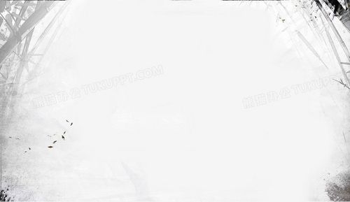 竹林水墨画墨迹背景