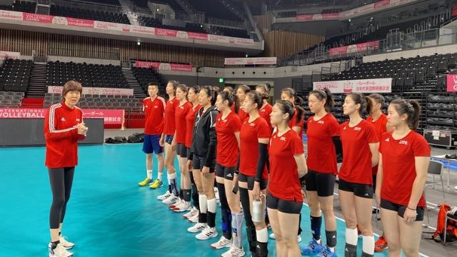 中国女排内部交流赛战胜日本女排