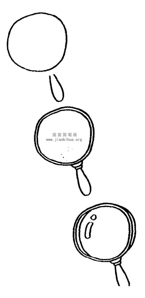 放大镜简笔画,儿歌与知识