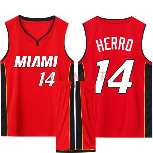 好布巴特热火队城市版球衣韦德希罗巴特勒22号男新赛季粉色篮球服训练