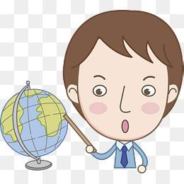 讲课的地理老师免抠图