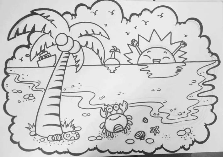 【简笔画】风景,建筑类简笔画_儿童画教学_零二七艺考