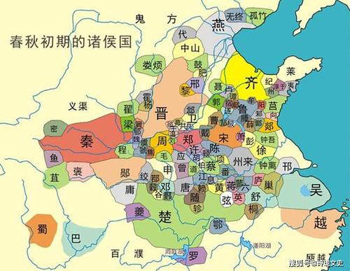春秋初期地图