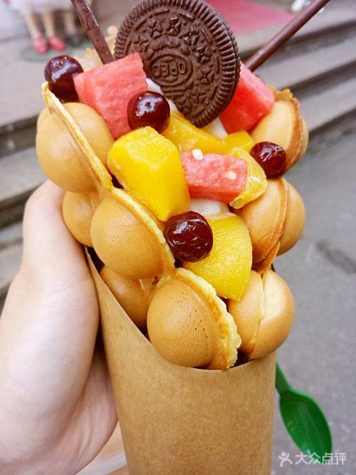 水果原味冰激凌鸡蛋仔