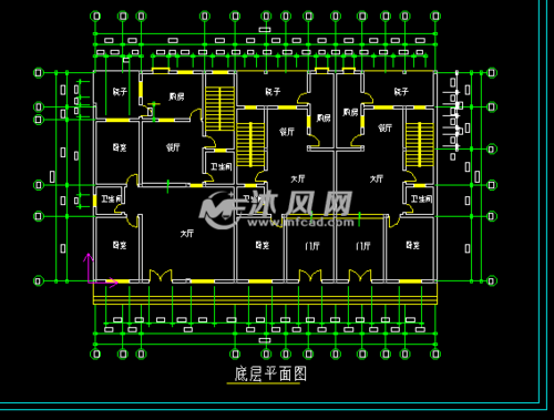 商住楼建筑平面图
