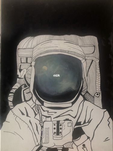 宇航员丙烯装饰画_装饰画_丙烯_宇航员_广州东站自由行热门攻略_文化