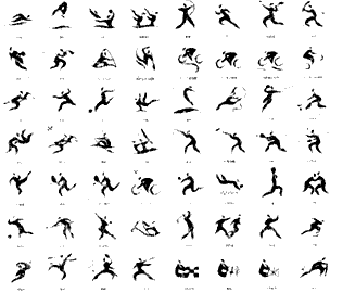 [综合题] 材料一:第16届亚运会体育图标(下图).