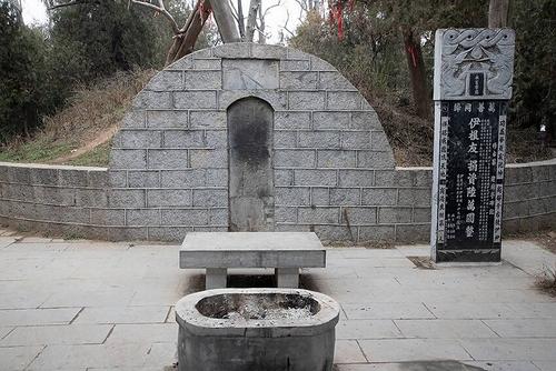 千年古柏守护伊尹墓,传说是程咬金栽种,树形奇特,留有