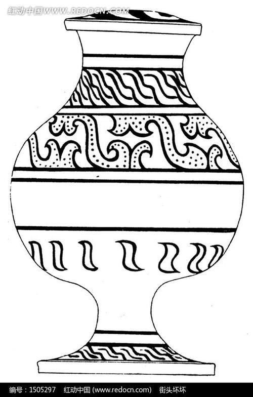 花瓶的纹样简笔画