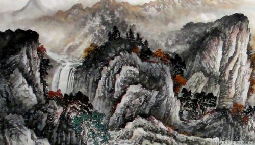 国画山水 张新民★精品小六尺山水画