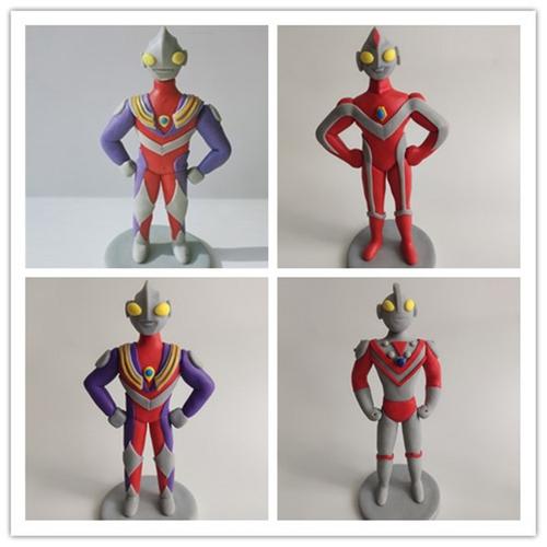 奥特曼戴拿超级英雄模型玩具软陶泥卡通动漫纯手工泥人送男孩礼物