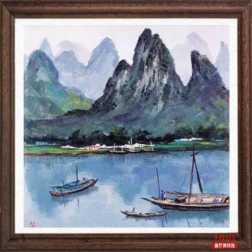 色彩的斑驳,都给予画家尽情挥写的大好时机.