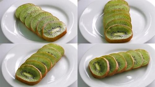 4k猕猴桃水果切片摆盘美食创意