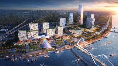 滨海湾新区滨海渔人码头效果图