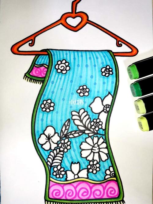 毛巾 创意儿童画 简笔画 线描 装饰画_装饰画_简笔画