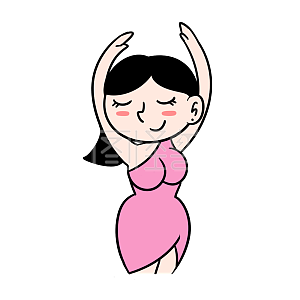 图怪兽原创元素女人微胖才是王道表情包