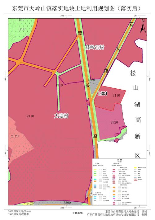 东莞市高埗镇,大岭山镇土地利用总体规划(2010-2020年