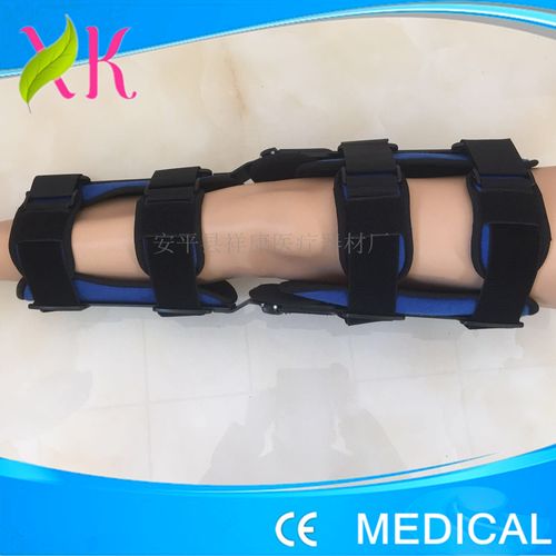 骨科医院用可调式膝关节固定支具膝部卡盘式角度伸缩锻炼矫形器