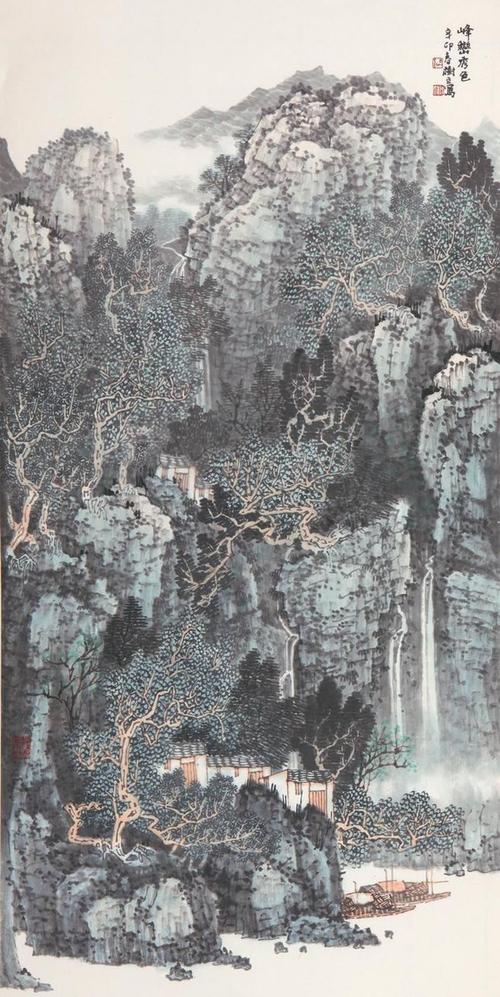 当代画家张树立的山水绘画艺术作品(三)