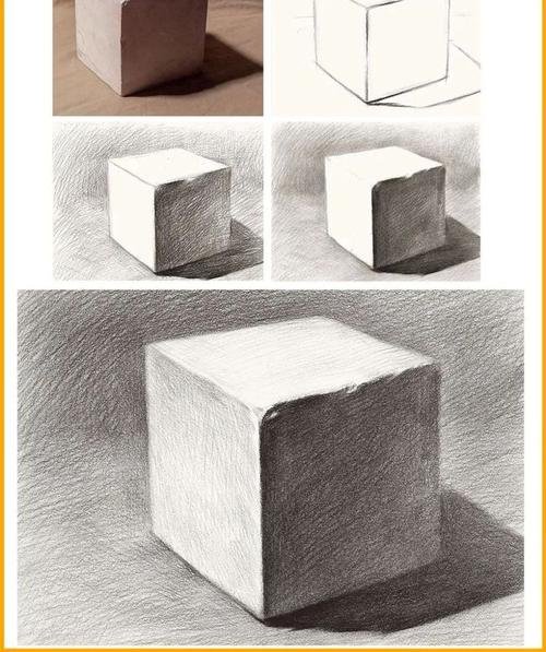 想要学习素描静物单体,你首先得从简单的几何体入手!