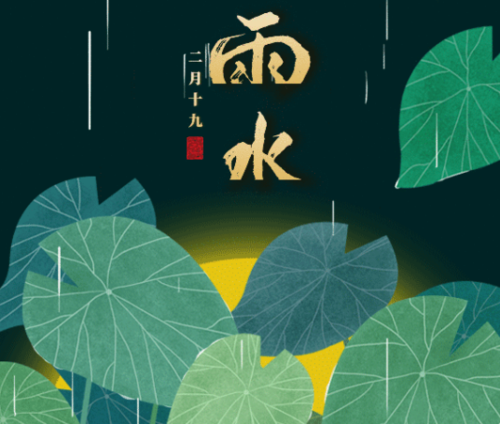 雨水祝福图片大全