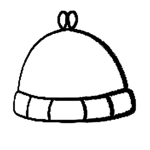 冬天的帽子简笔画