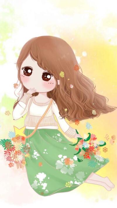 可爱的小薇 头像 美图 女生 壁纸 锁屏 萌萌图 插画