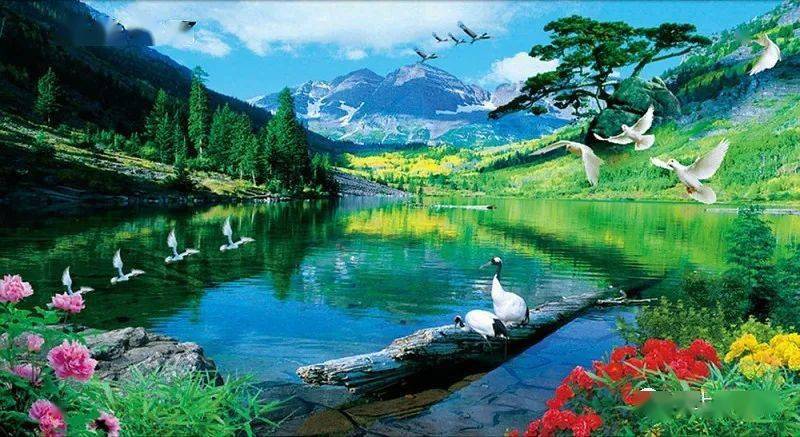 早上好美丽的早晨风景如画