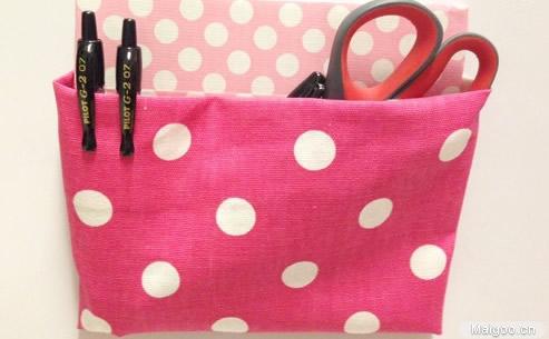 教你diy实用磁吸笔袋 硬纸板 废旧布艺制作