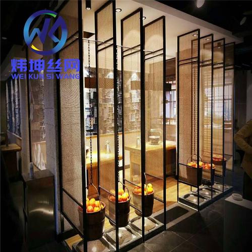 绳杆编织装饰网帘横杆编织金属装饰网幕墙装饰网隔断屏风网钢丝网