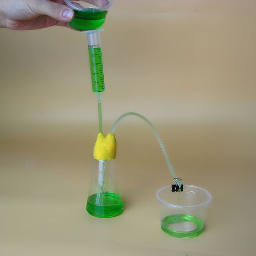 科技小制作益智玩教具科学学具 diy 学生手工自制 神奇喷泉实验