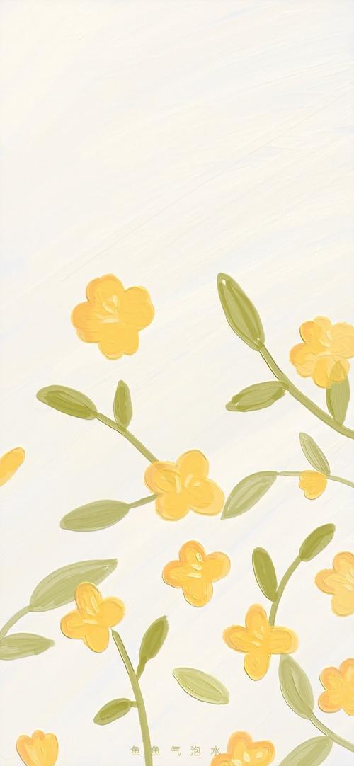 春暖花开,简约冷淡风爱壁纸平铺锁屏可爱小清新