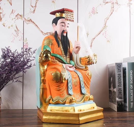 东华帝君神像道教木雕全真始祖教主摆件