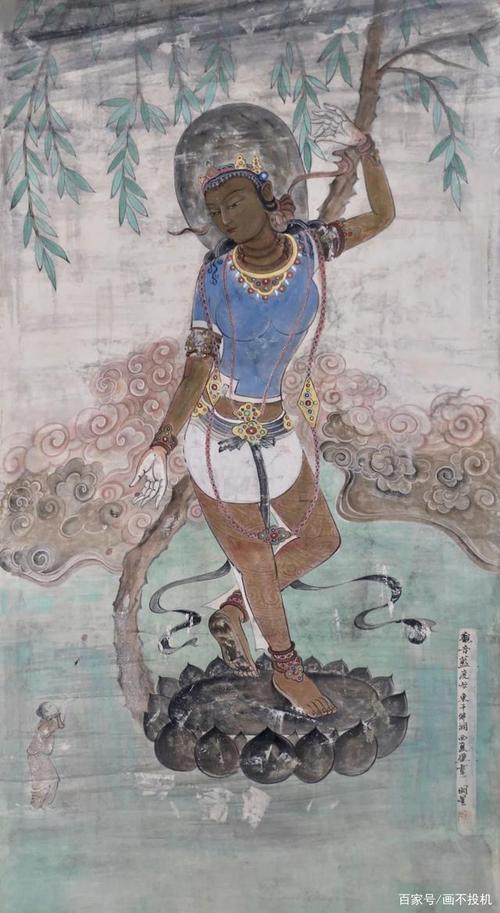 【洞窟】东千佛洞 【年代】西夏 【尺寸】66×120(cm) 【类别】壁画