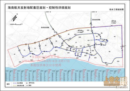 海南航天发射场配套区用地 景观系统规划示意图