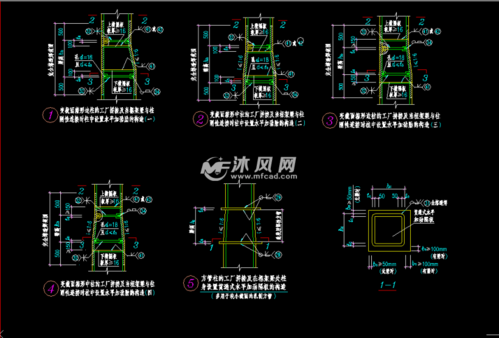 箱形截面柱的工地拼接及设置